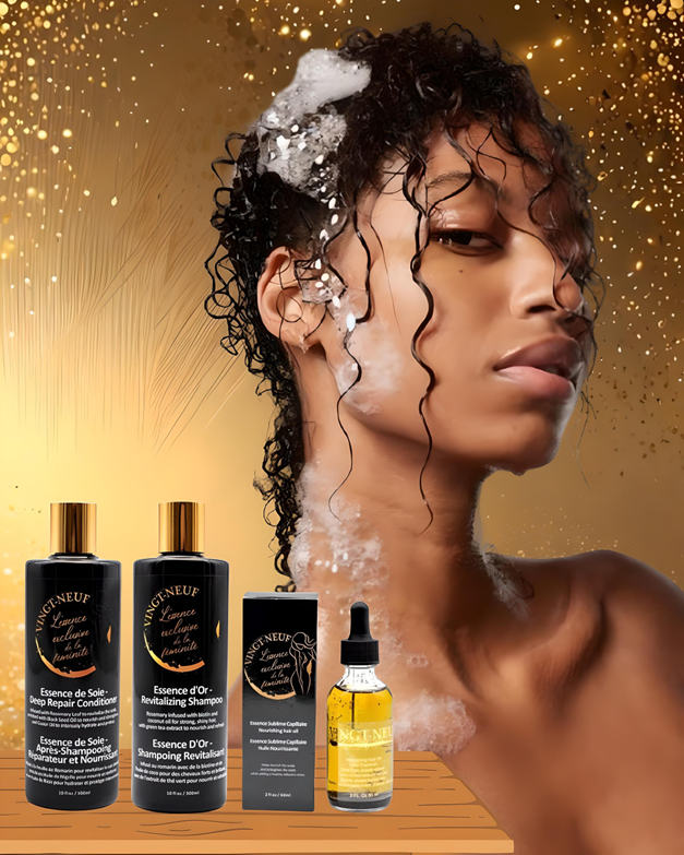 Vingt-Neuf | Hair Care Bundle : Shampoo, Deep Conditioner & Hair Oil